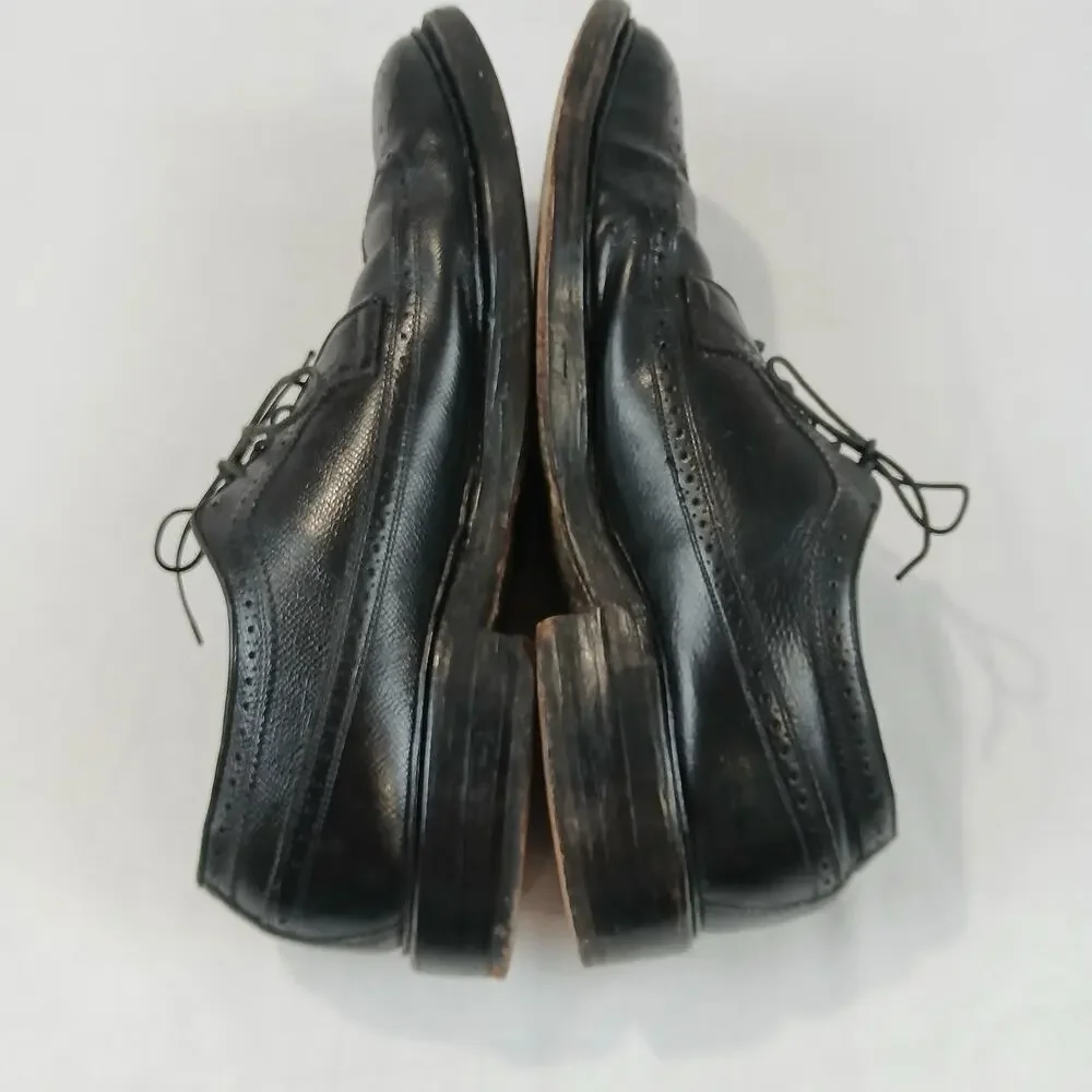Vintage Allen Edmonds MacNeil Shoes Mens Size 10.5 C Wingtip Leather USA 90s